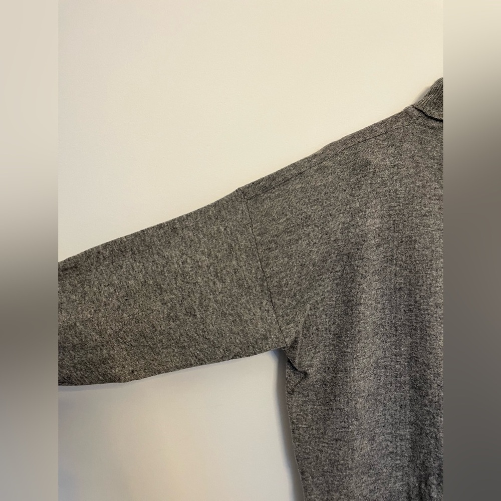 Vintage Jump Eve Roth lambswool Gray Turtleneck Sweater dress size large - Picture 7 of 9